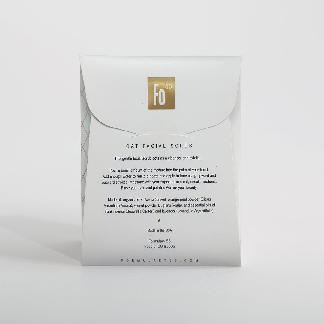 Facial Scrub Botanical Treatment - ORGANIC Oats & Orange