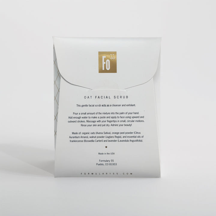 Facial Scrub Botanical Treatment - ORGANIC Oats & Orange